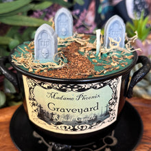Load image into Gallery viewer, Graveyard | Ancestor Offering Cauldron Candle
