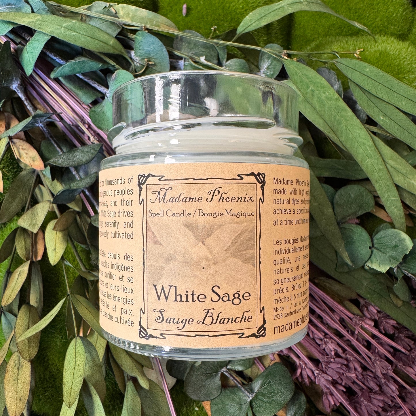 White Sage Spell Candle