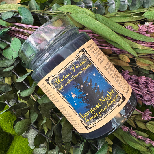 Bougie de sort rituel du solstice de nuit la plus longue