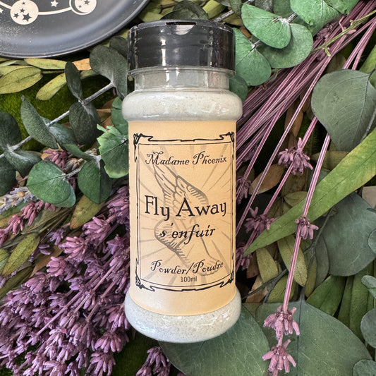 Fly Away Sprinkling Powder for Spells and Rituals