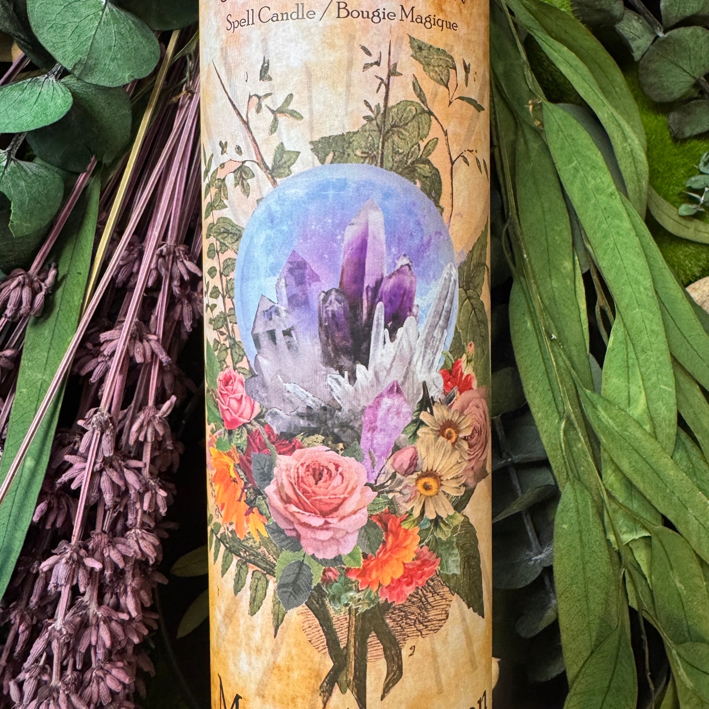 Bougie de sort rituel de manifestation