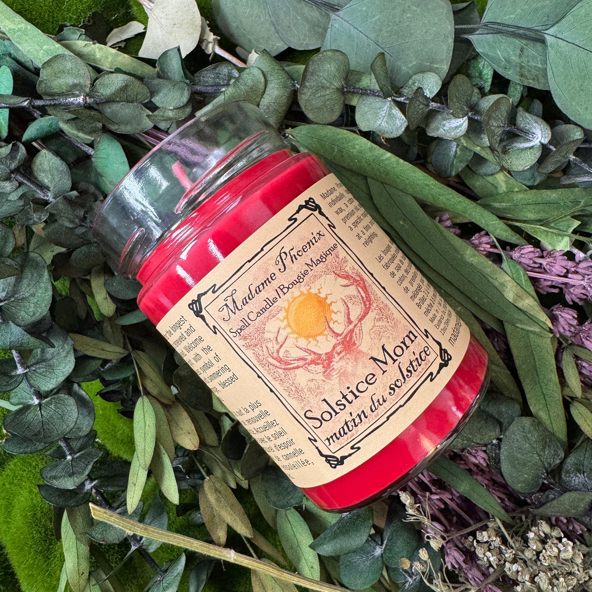 Solstice Morn Yule Holiday Blessing Candle