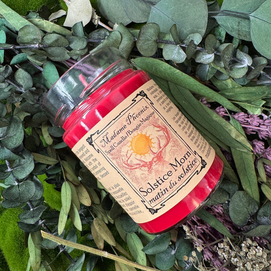 Solstice Morn Yule Holiday Blessing Candle