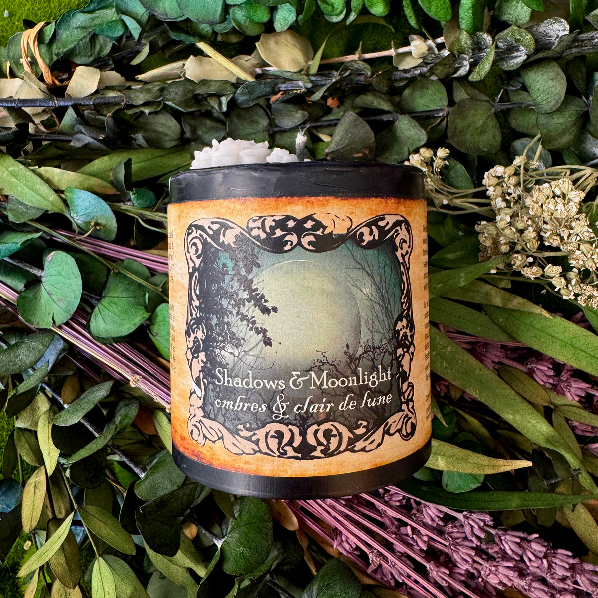 Shadows and Moonlight Offering Chunky Pillar Candle