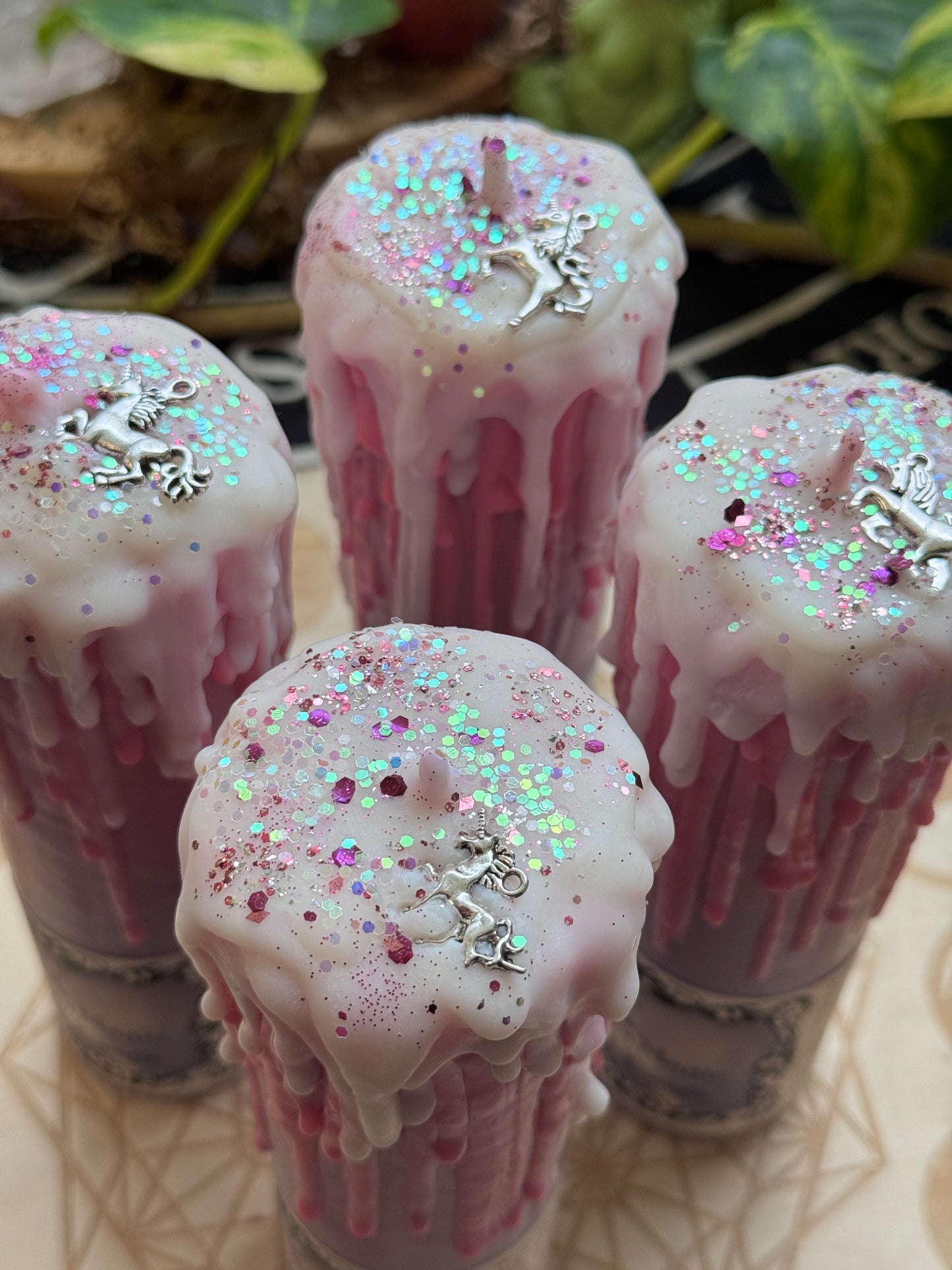 Unicorn Magic Tall Pillar Candle