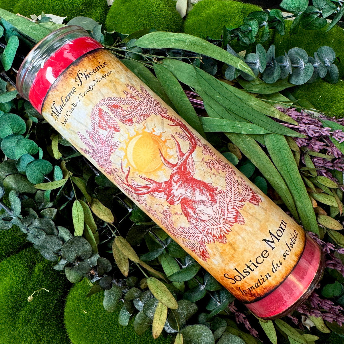 Solstice Morn Yule Holiday Blessing Candle