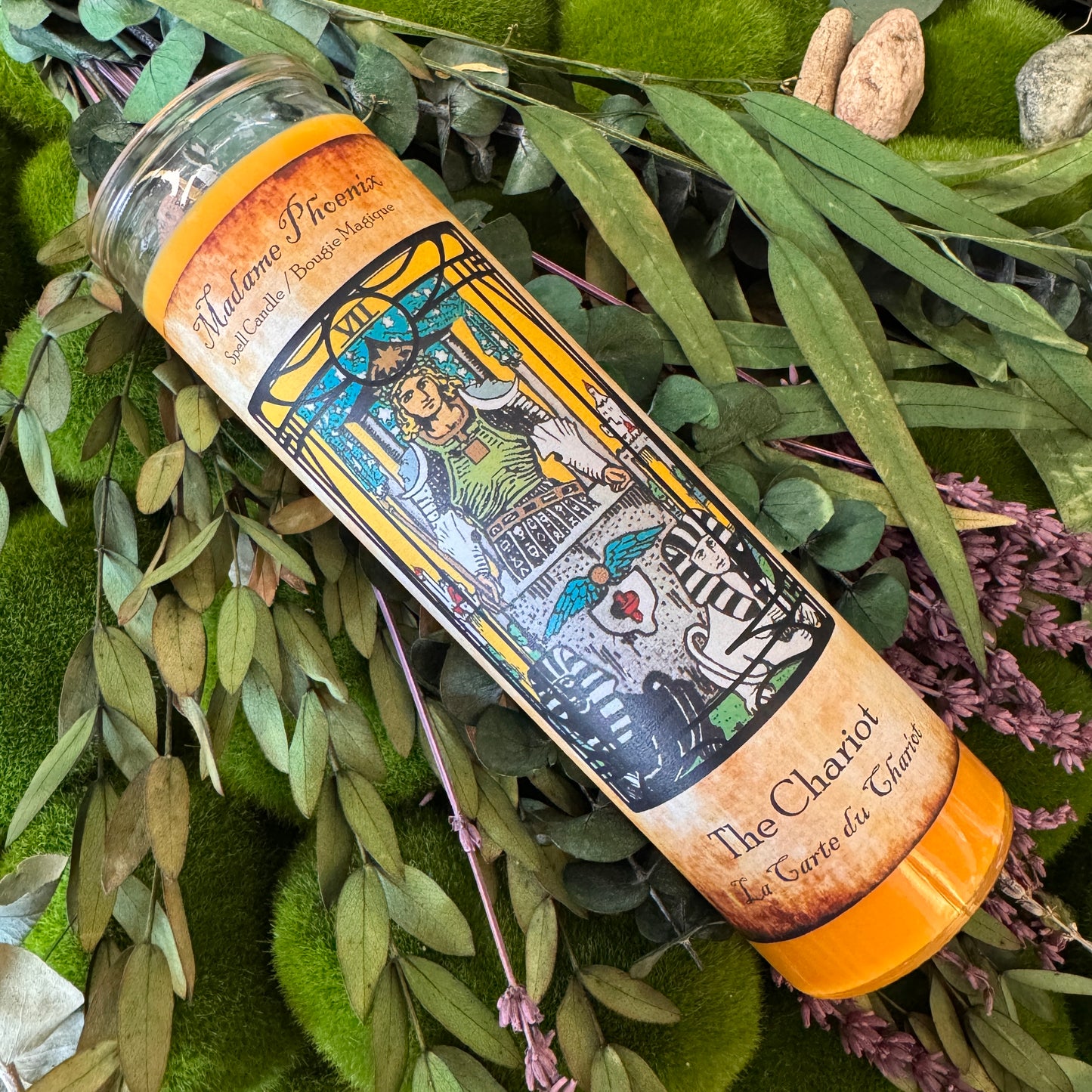 Chariot Card Tarot Spell Candle