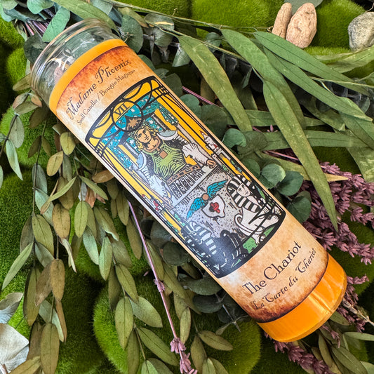 Chariot Card Tarot Spell Candle