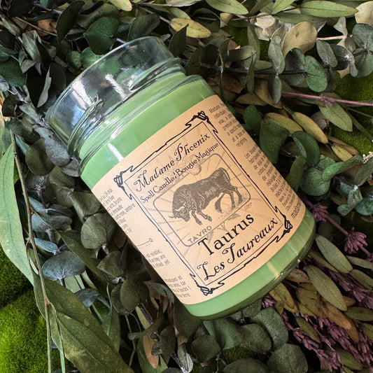 Zodiac Magic Taurus Spell Candle