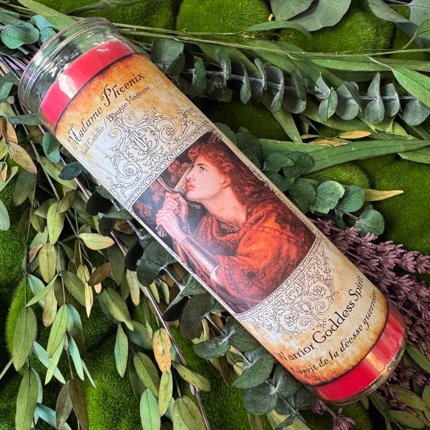 Warrior Goddess - Fighting Spirit - Divine Feminine - 7 Day Spell Candle