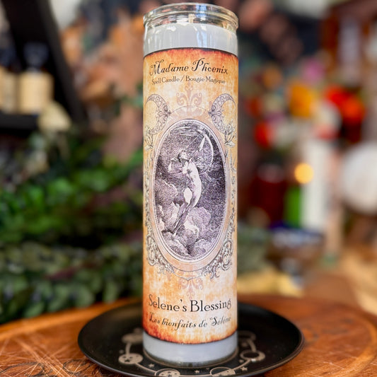 Selene Moon Goddess Altar Candle