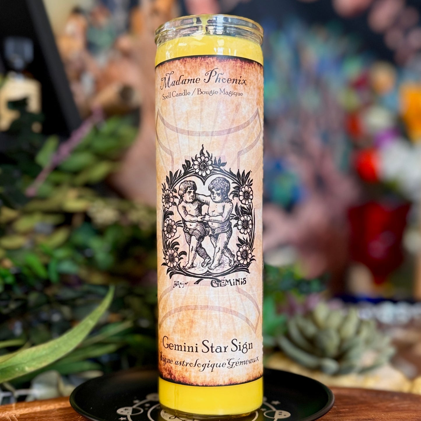 Bougie de sort de Gémeaux magique du zodiaque