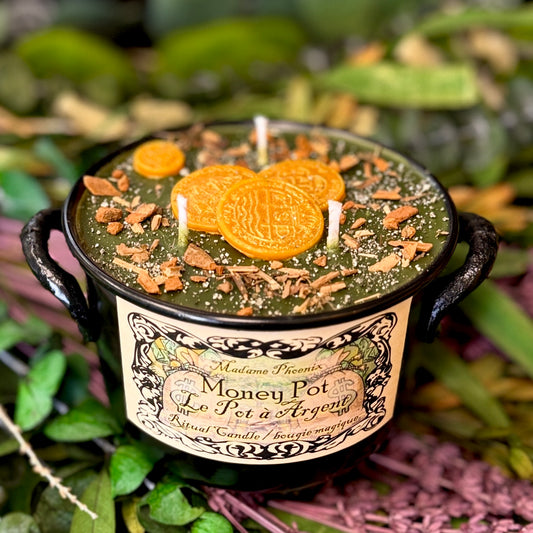 Money Pot Cauldron Candle