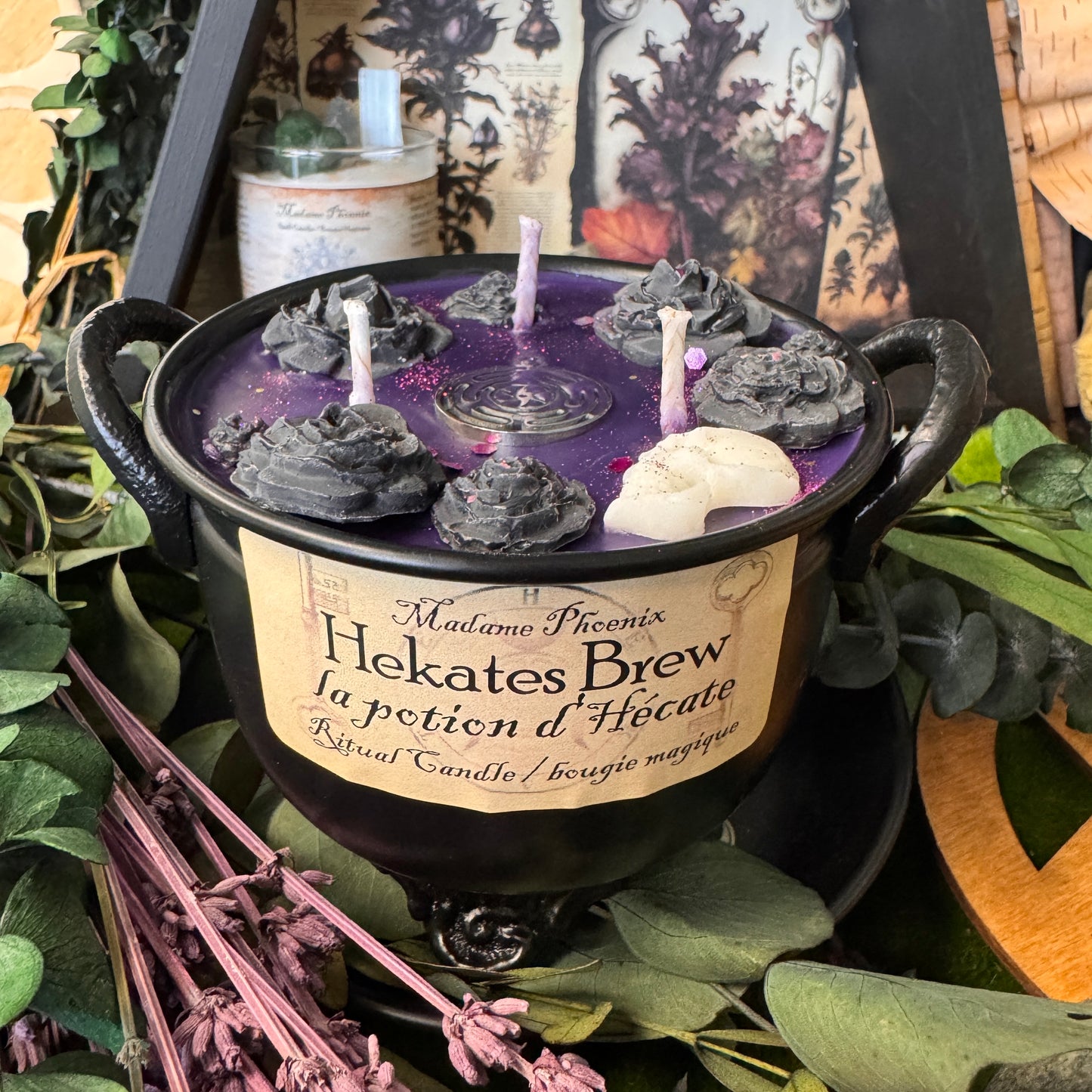 Bougie de chaudron de bière d'Hécate
