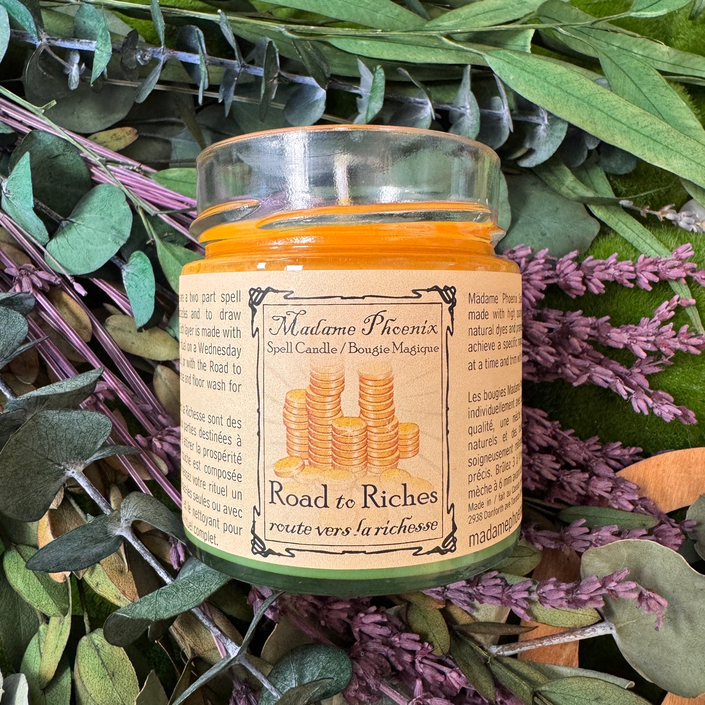 Road to Riches Spell Candle