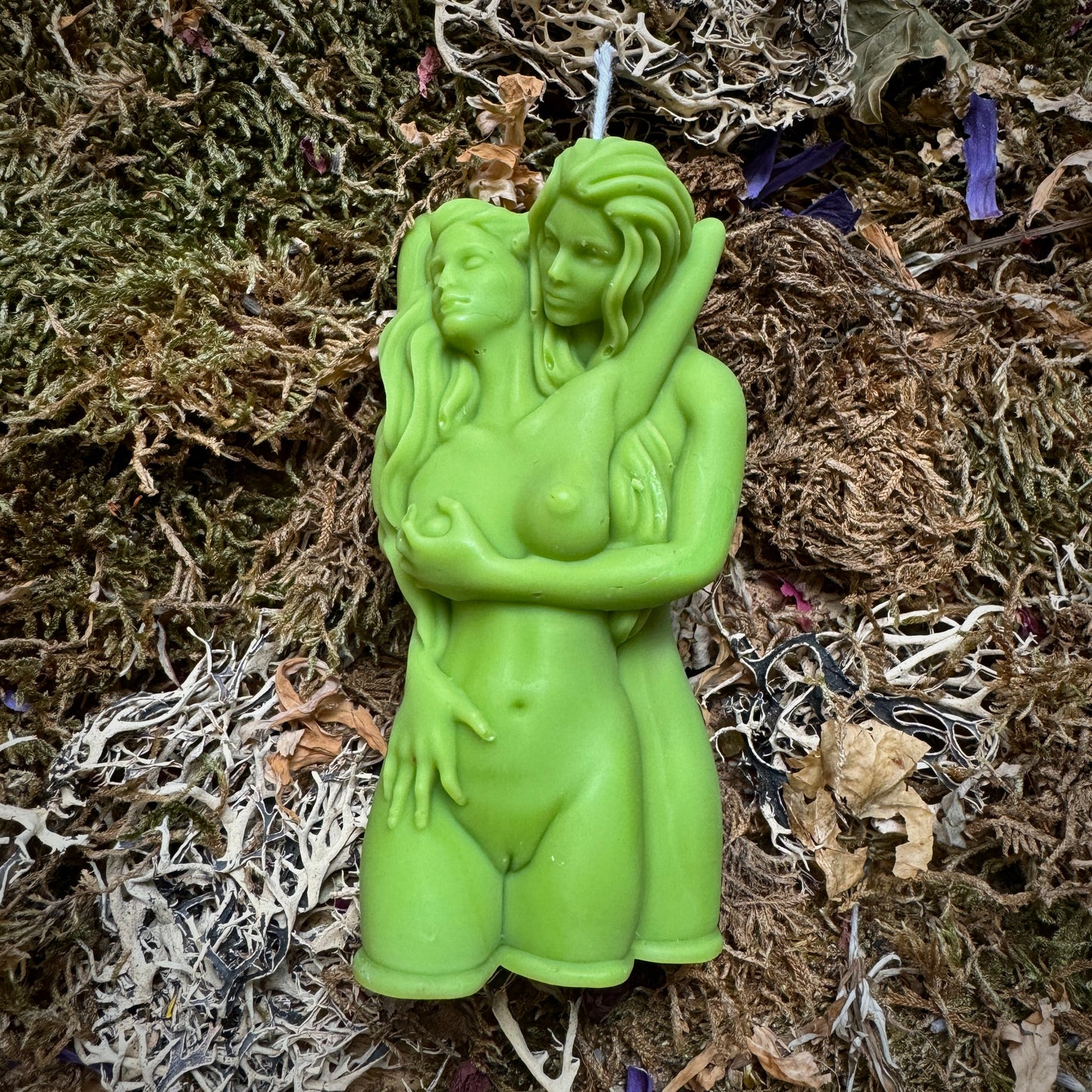 Same Sex Couple Women Gay Love Spell Shaped Candle
