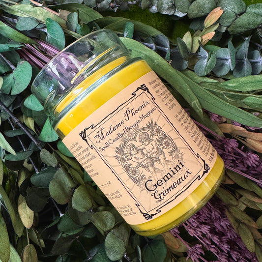 Zodiac Magic Gemini Spell Candle