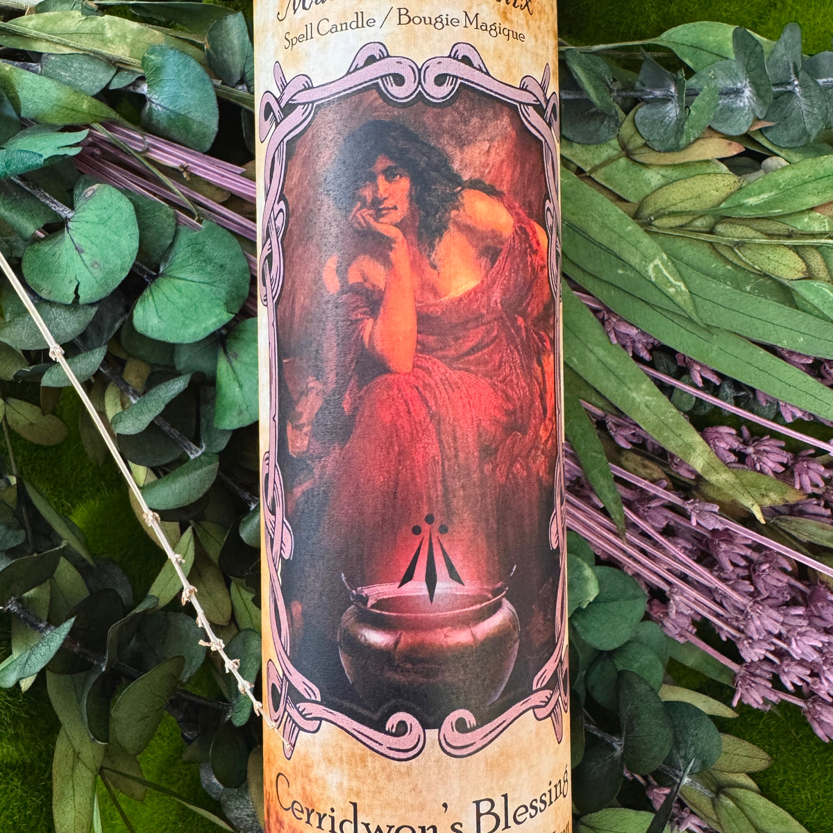 Cerridwen Goddess Spell Altar Candle