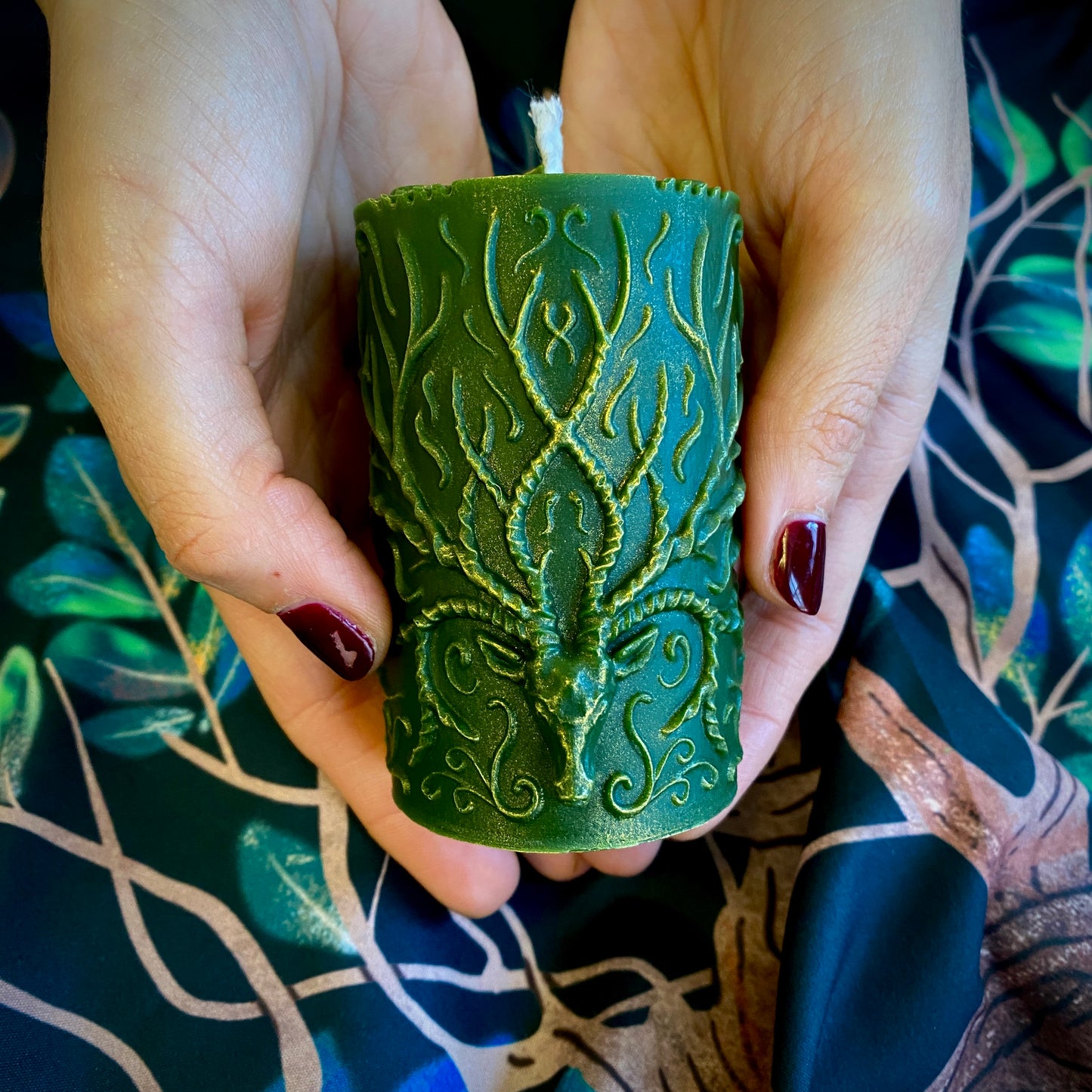 Cernunnos Chasseur Sacré Dieu des Sorcières Corne Une Bougie d'Autel 