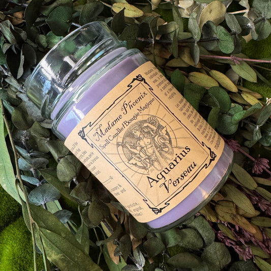 Zodiac Magic Aquarius Spell Candle