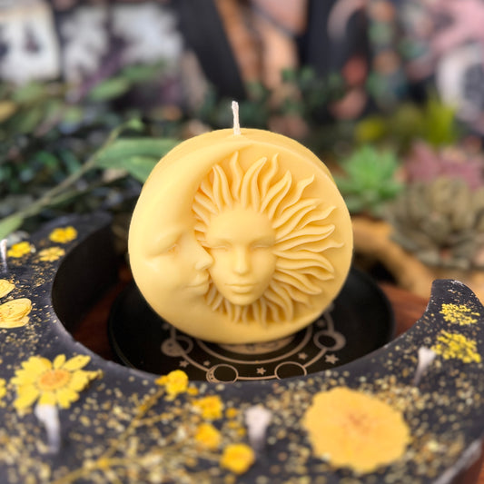 Sun and Moon Shaped Candle