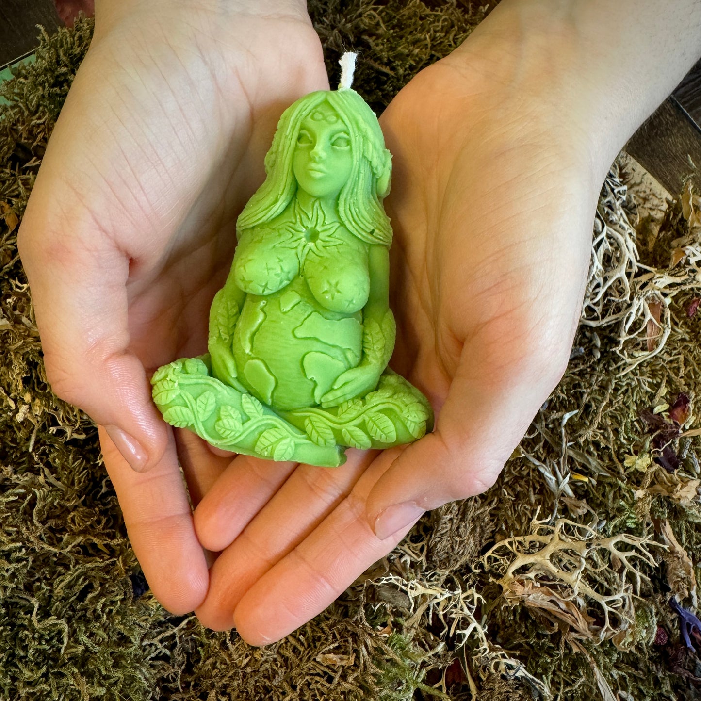 Earth Mother Goddess Shaped Candle