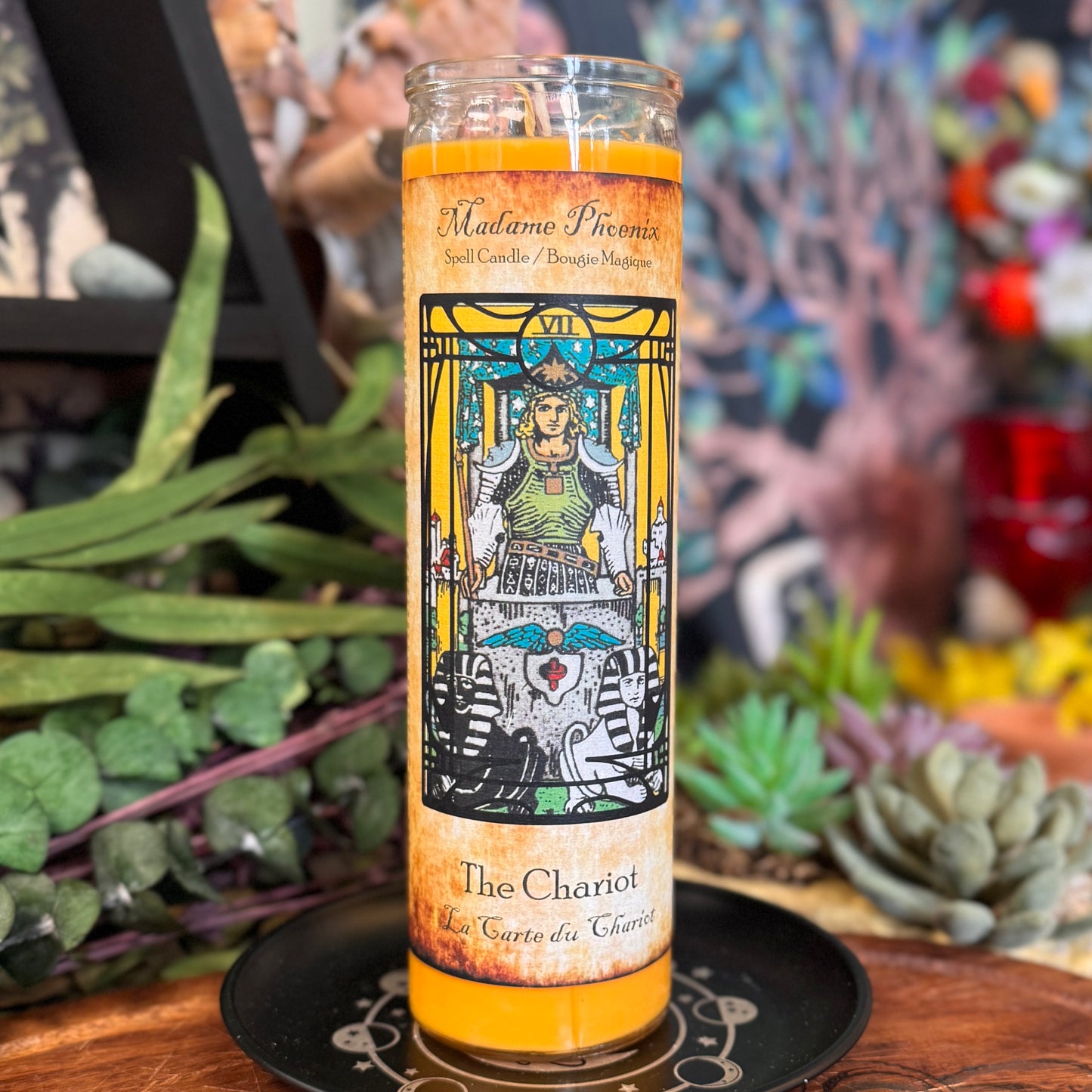 Chariot Card Tarot Spell Candle