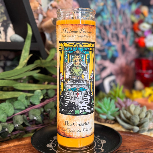 Chariot Card Tarot Spell Candle