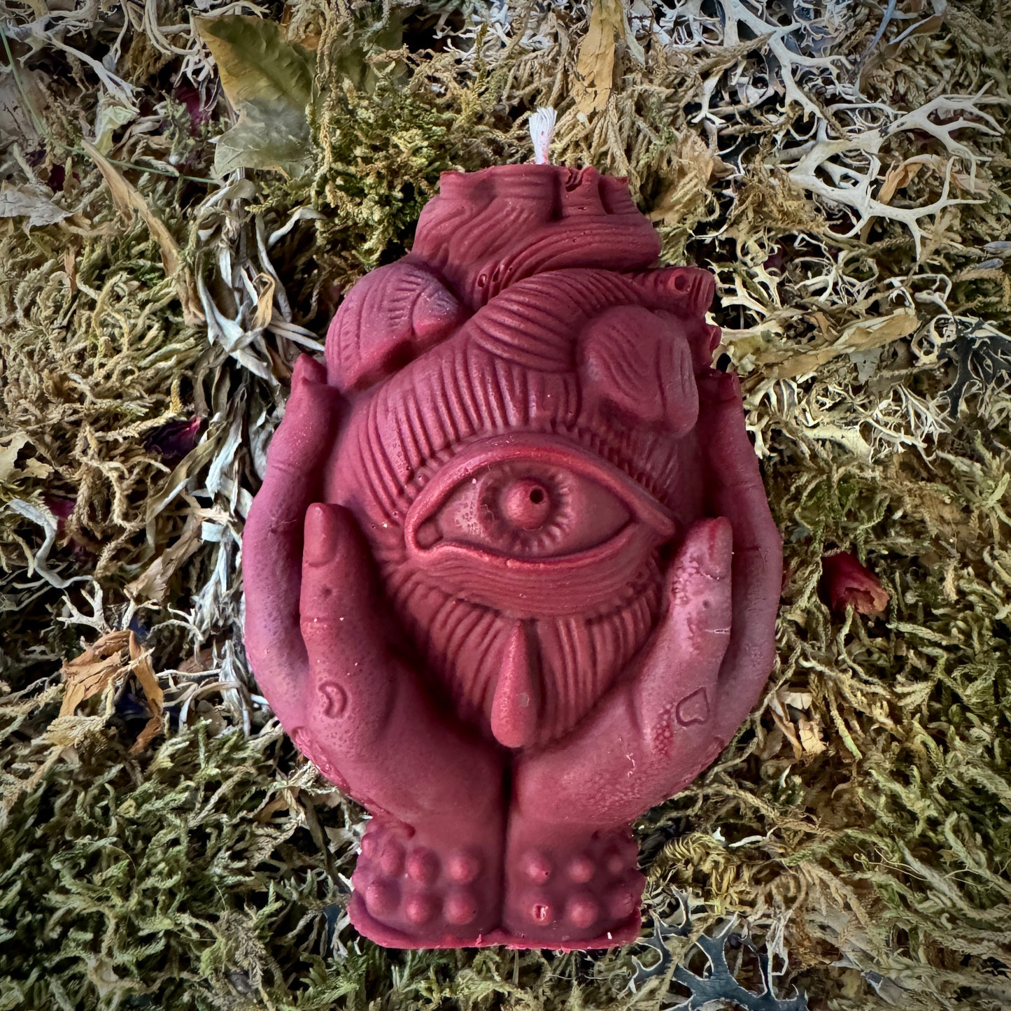 Anatomical Heart Evil Eye Shaped Love Magic Spell Candle