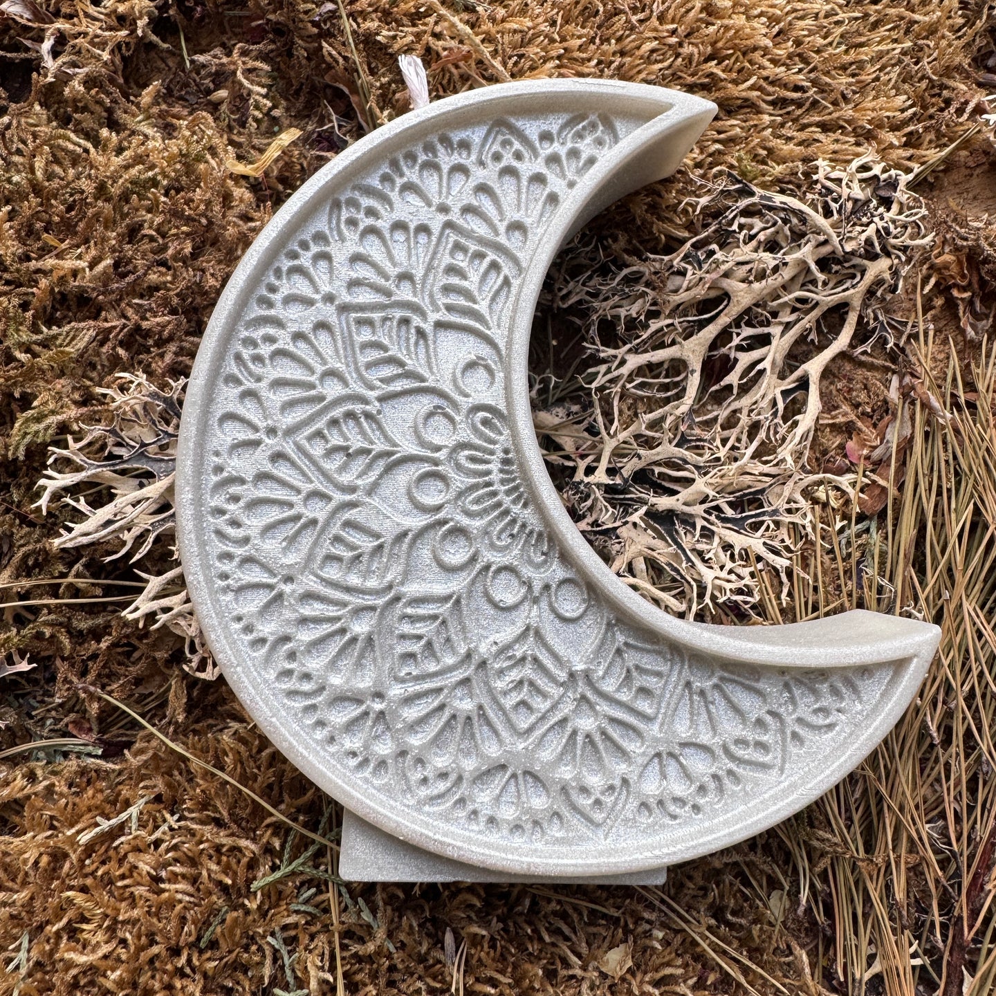 Silver Moon Magic Crescent Candle