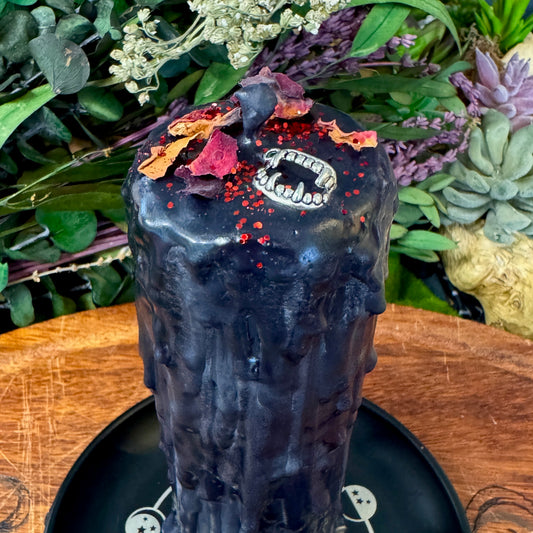 Kiss of the Dark Tall Pillar Candle