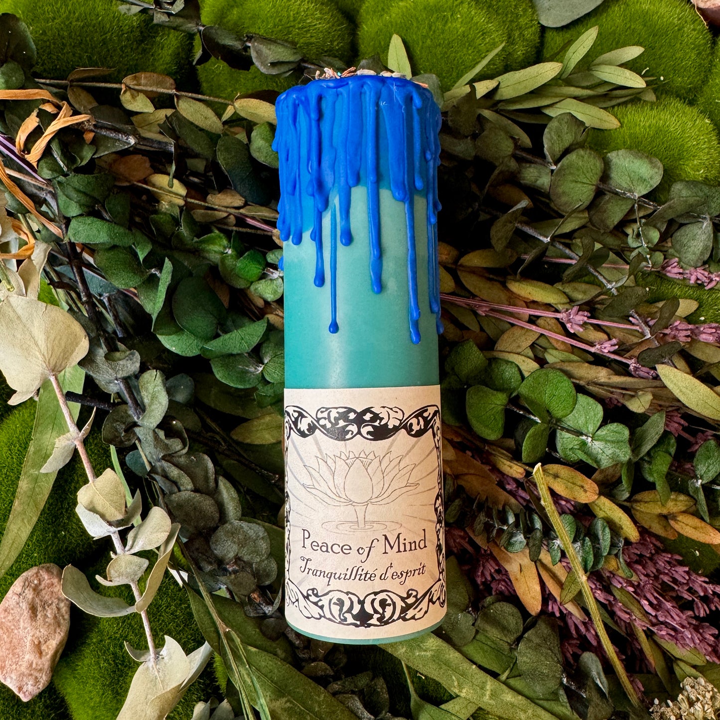 Peace of Mind Tall Pillar Candle