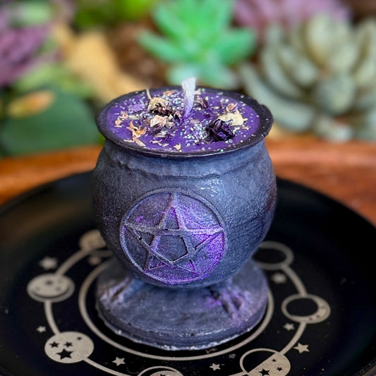 Deluxe Witch's Cauldron Shaped Spell Candles