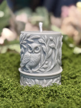 Load image into Gallery viewer, Owl Spirit Pillar Candle
