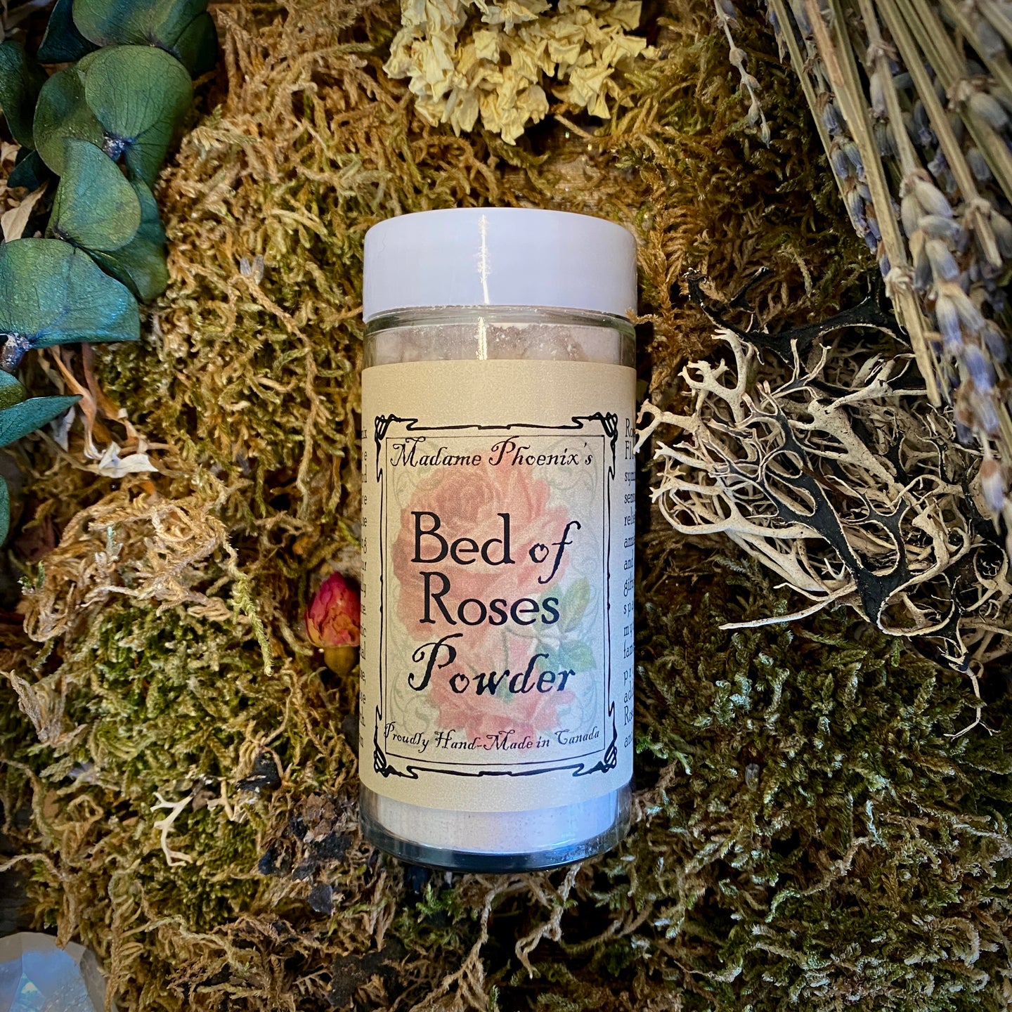 Bed of Roses Poudre à épousseter entièrement naturelle pour le corps