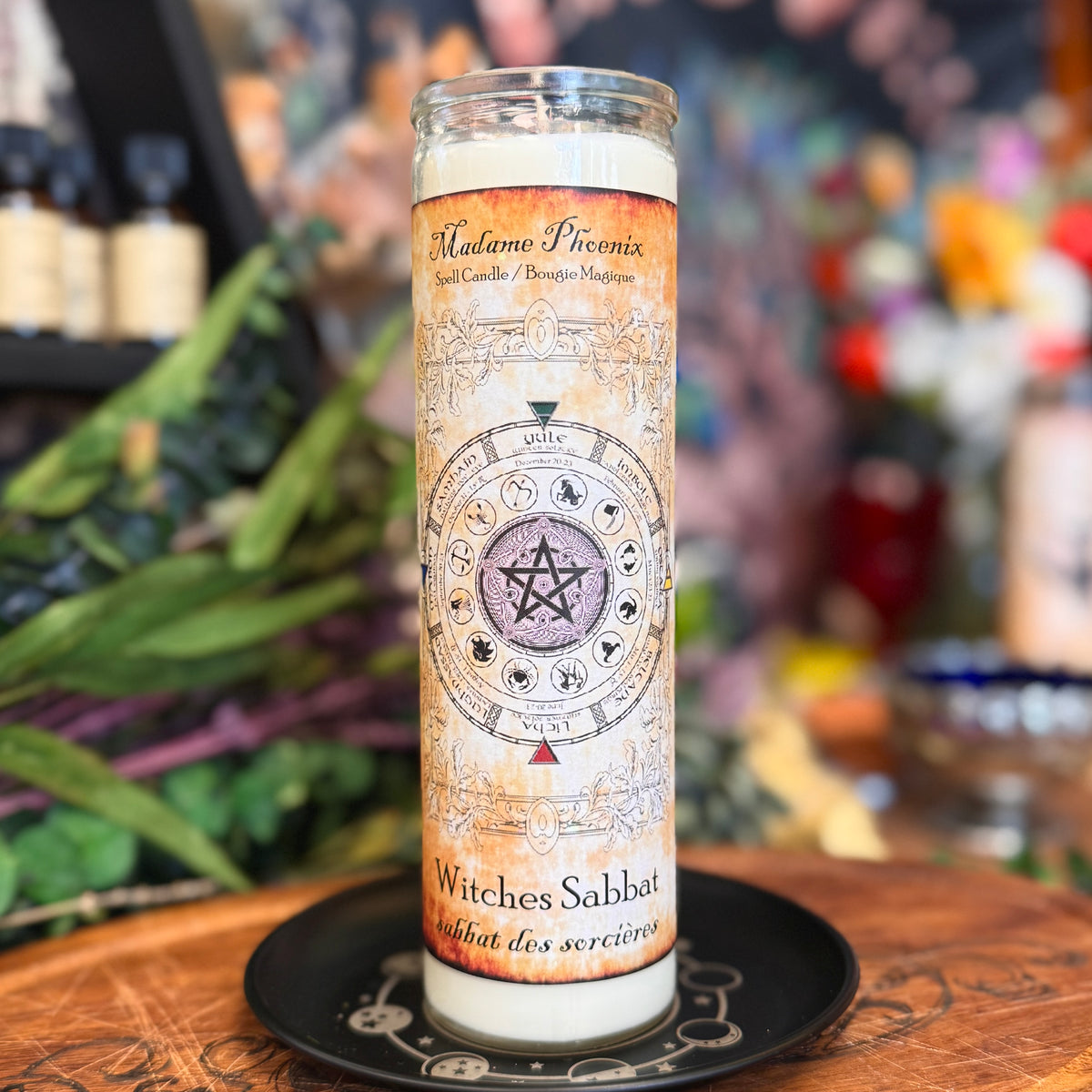 Bougie rituelle d’autel du sabbat des sorcières