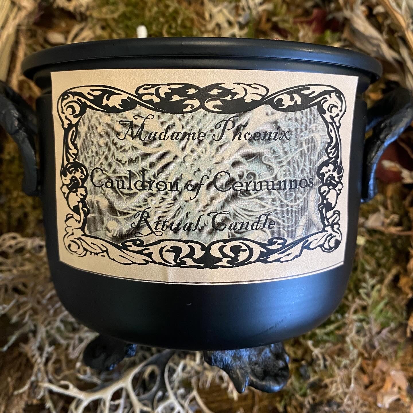 Chaudron de Cernunnos Horned One Wicca God Autel Spell Bougie