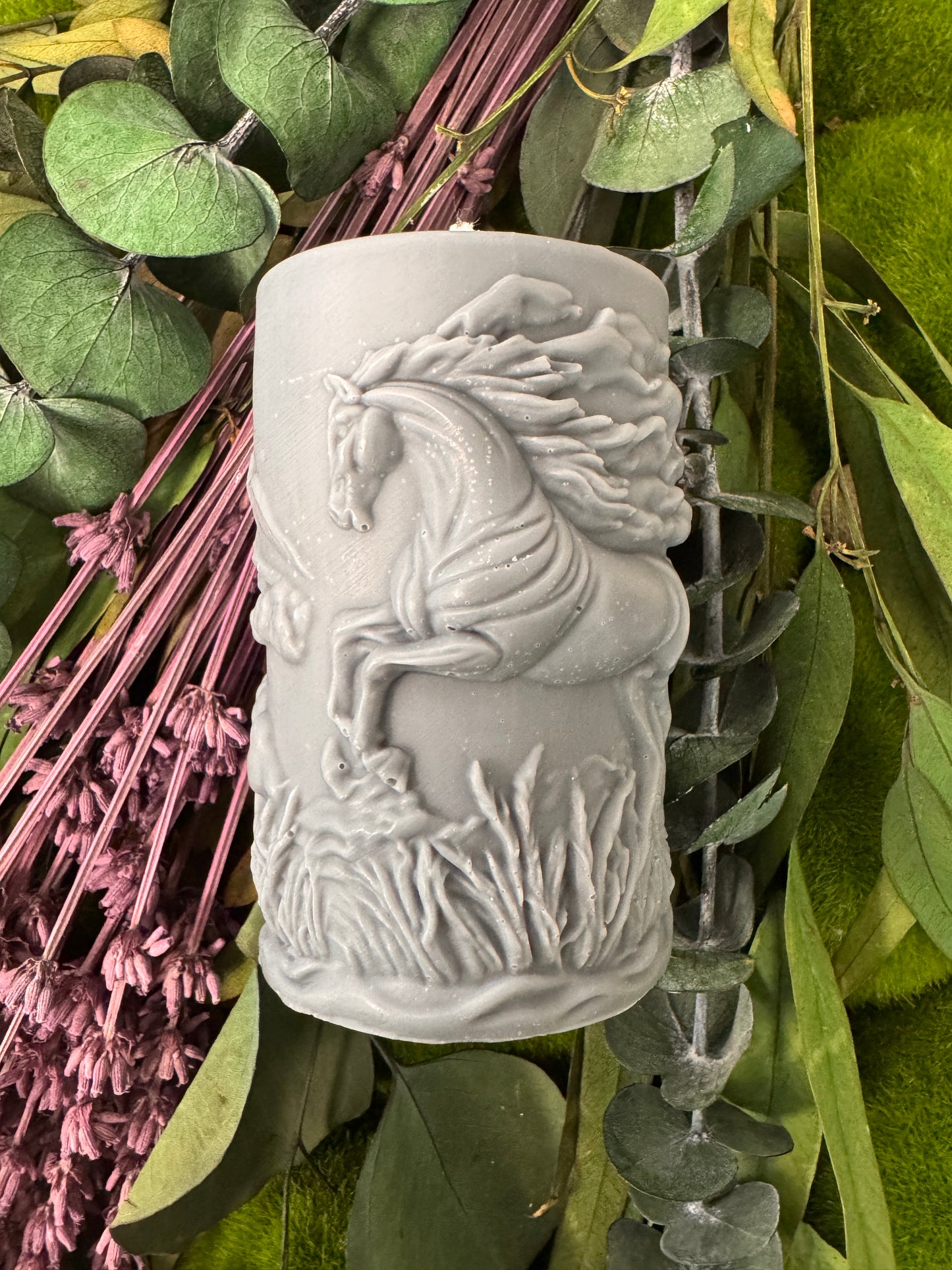 Horse Spirit Shaped Pillar Candle