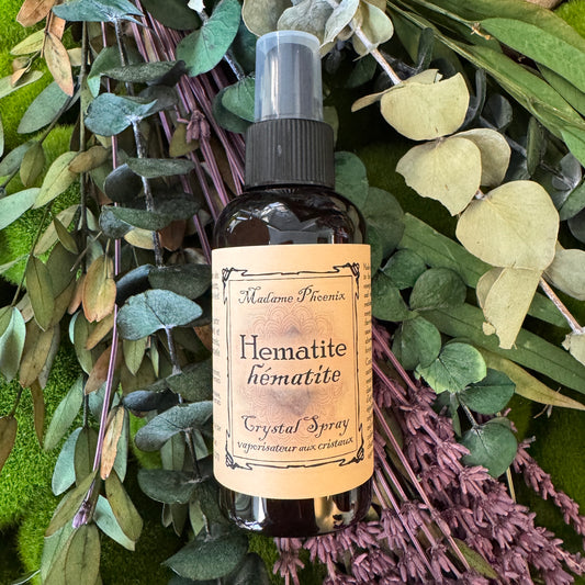 Hematite Crystal Aromatherapy Room Spray