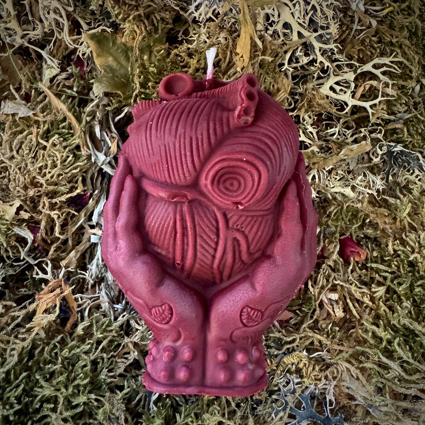 Anatomical Heart Evil Eye Shaped Love Magic Spell Candle
