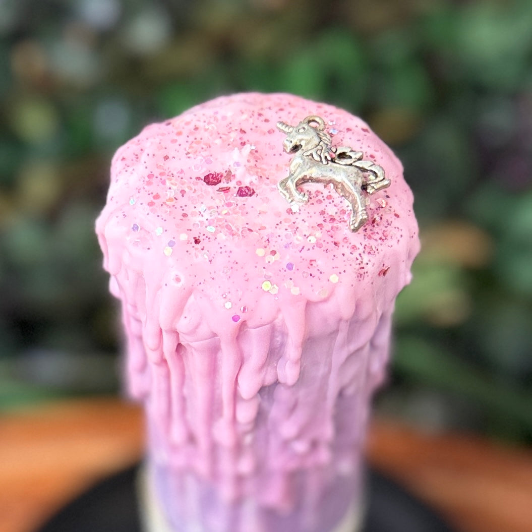 Unicorn Magic Tall Pillar Candle