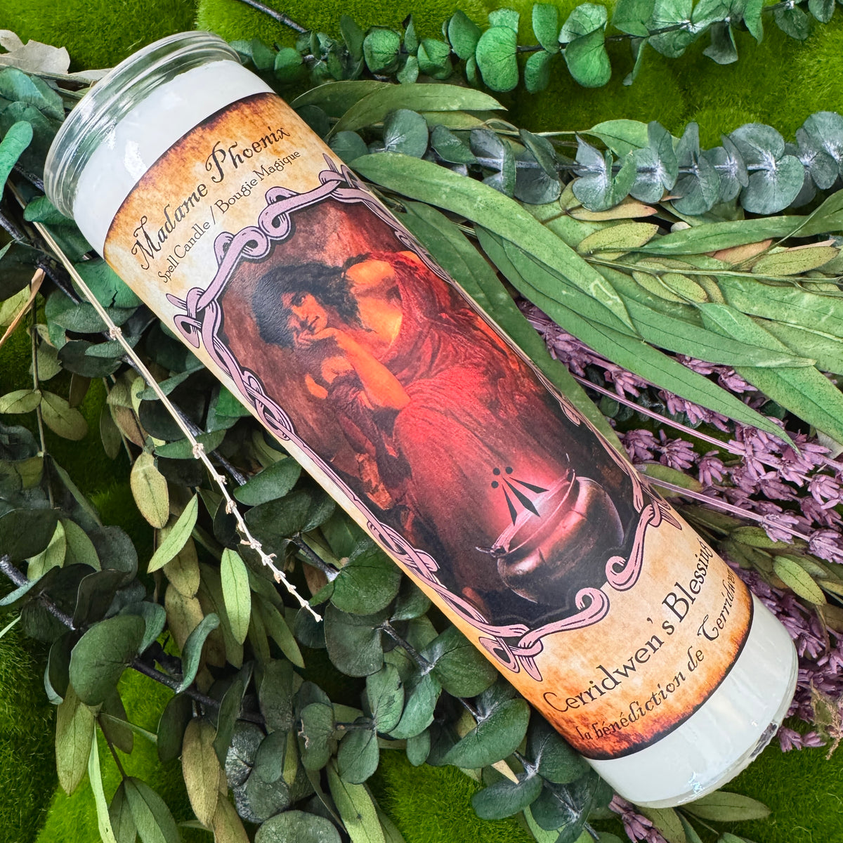 Cerridwen Goddess Spell Altar Candle