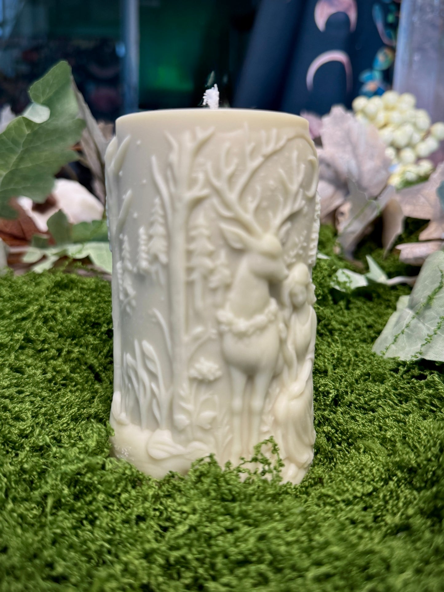 Forest Goddess Shaped Pillar Candle