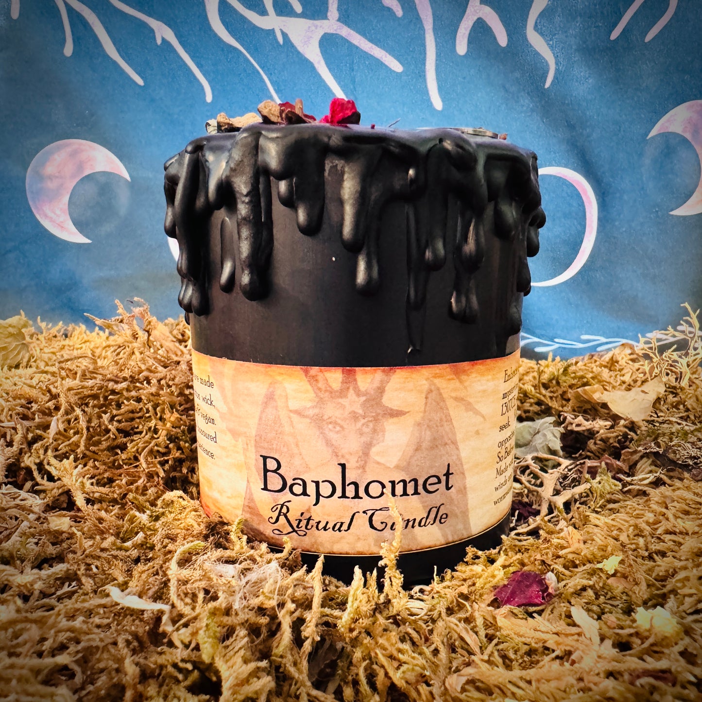 Baphomet Chunky Pillar Candle