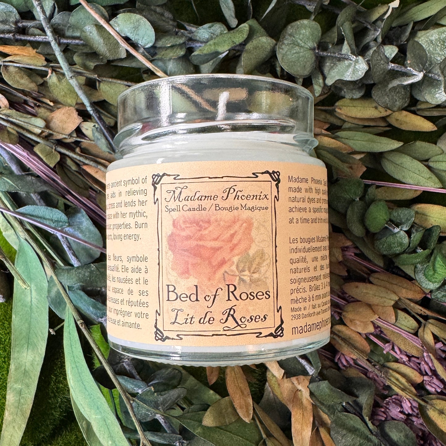 Bed of Roses Spell Candle