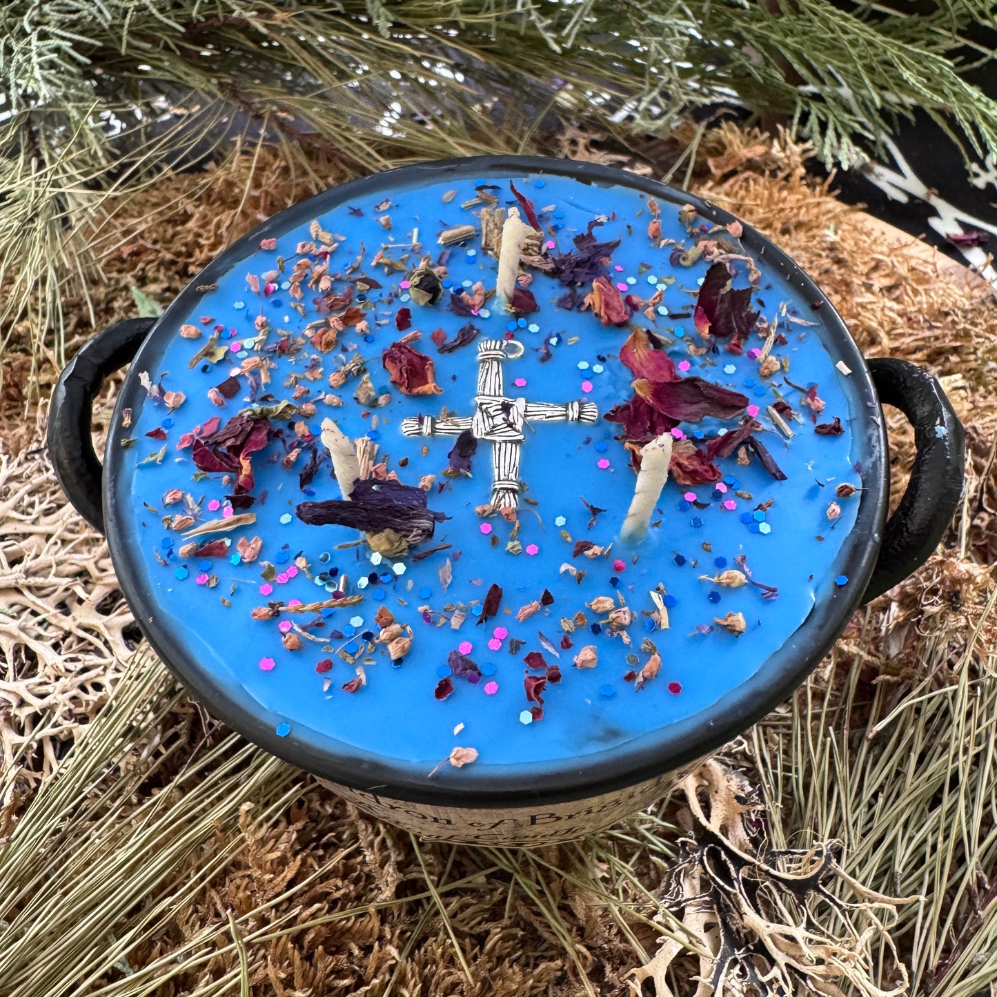 Chaudron de Brigid Imbolc Déesse Autel Spell Bougie
