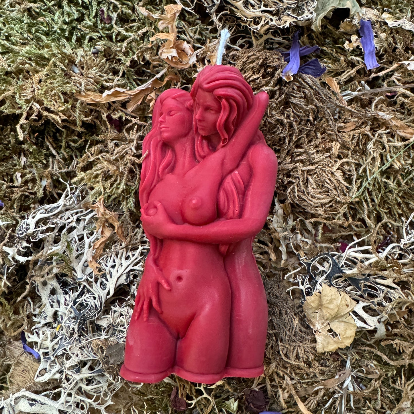 Same Sex Couple Women Gay Love Spell Shaped Candle