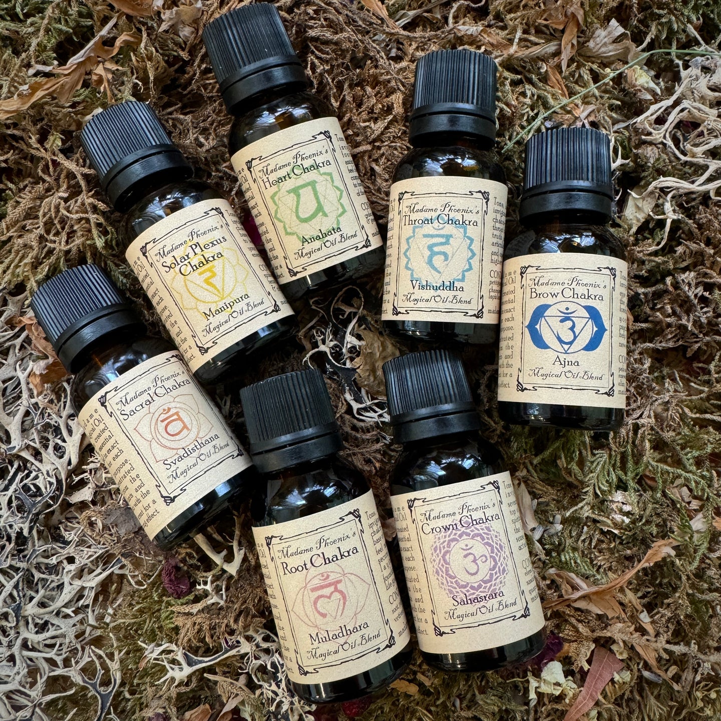 Chakra Healing Essential Oil Blend Droppers (FULL SET)