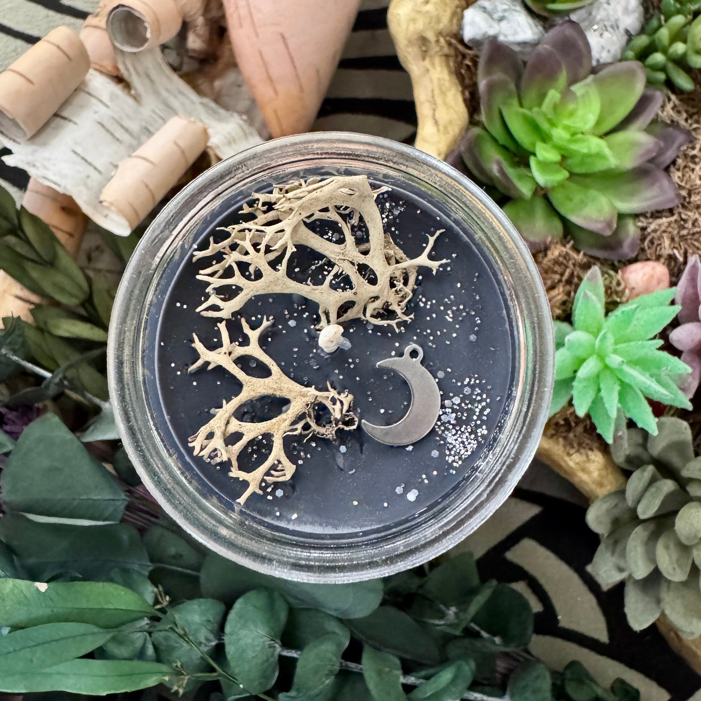 New Moon Ritual Spell Candle