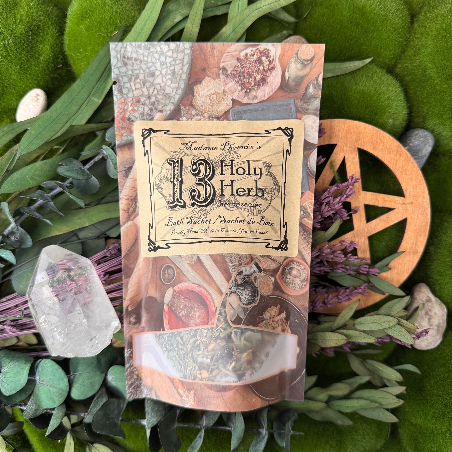 13 Sachet de bain spirituel aux herbes sacrées